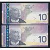 Image 2 : Bank of Canada $10, 2004 - Radar Lot