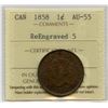 Image 1 : 1858 One Cent - ReEngraved 5