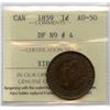 Image 1 : 1859 One Cent - Double Punched Narrow 9 Var.#4