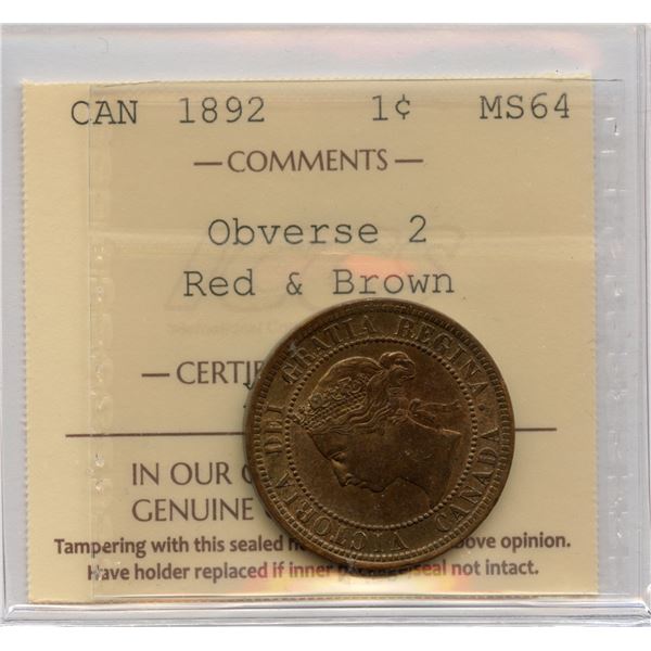 1892 One Cent
