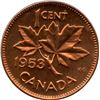 Image 2 : 1953 One Cent - Shoulder Fold