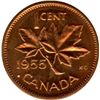 Image 2 : 1955 One Cent - Shoulder Fold