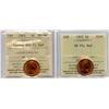 Image 1 : 1965 One Cent - Lot of 2 Varieties