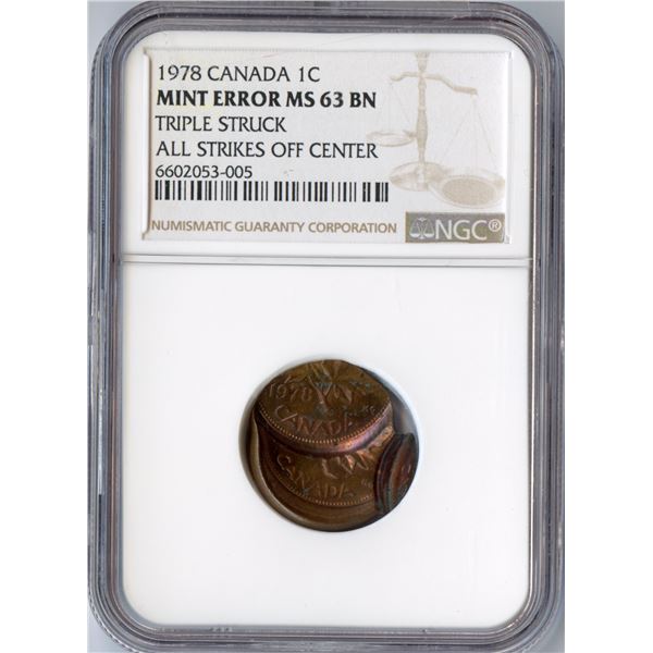 Canada 1-cent ERROR