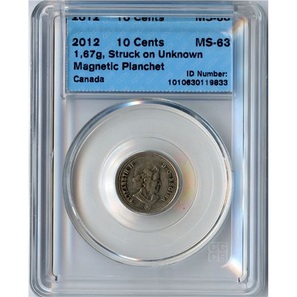 Canada 10-cent ERROR