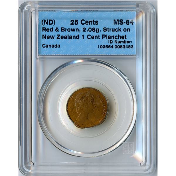 Canada 25-cent ERROR