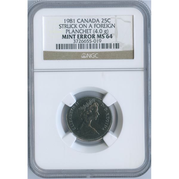 Canada 25-cent ERROR