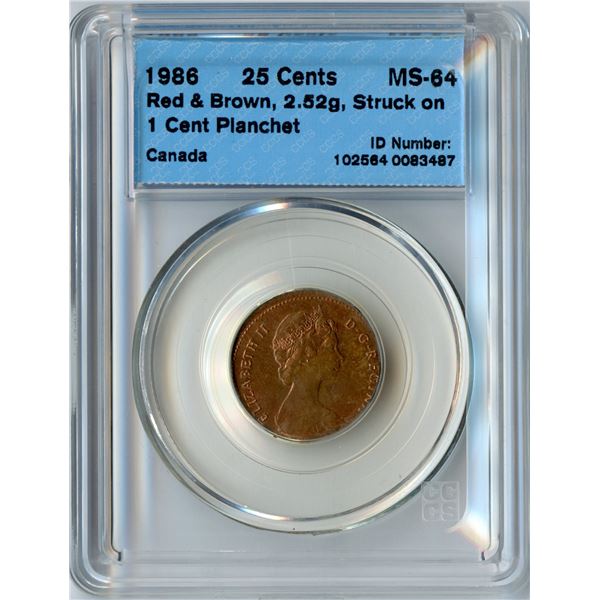 Canada 25-cent ERROR