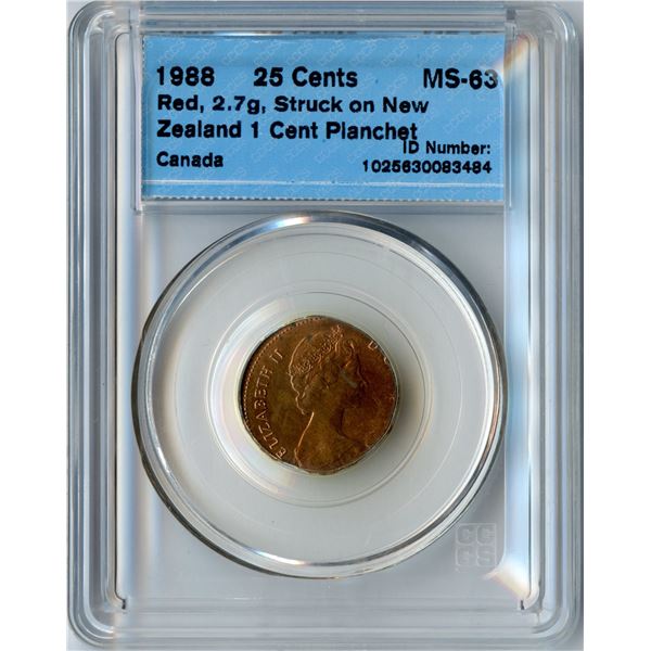 Canada 25-cent ERROR