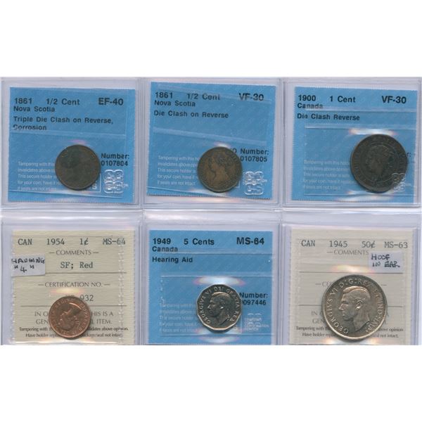 Canada mixed ERROR lot