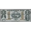 Image 1 : International Bank $1, 1858