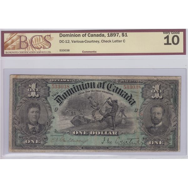 Dominion of Canda $1, 1897