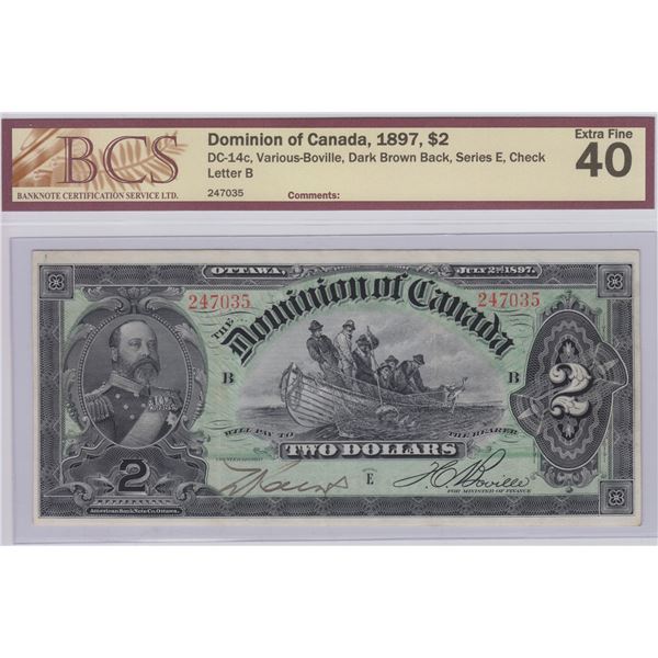 Dominion of Canda $2, 1897
