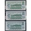 Image 2 : Bank of Canada $1, 1973 - Lot of 3 x 3 Digit Radars