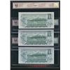 Image 2 : Bank of Canada $1, 1973 - Lot of 3 x 3 Digit Radars