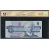 Image 2 : Bank of Canada $5, 1986 - Low Serial Number