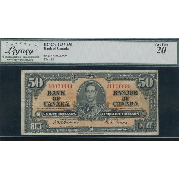 Bank of Canada $50, 1937 - Osborne