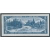 Image 2 : Bank of Canada $5, 1954 - *R/C Replacement