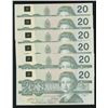 Image 2 : Bank of Canada $20, 1991 - 6 Consecutives