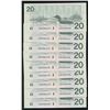 Image 1 : Bank of Canada $20, 1991 - 9 Consecutives