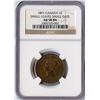 Image 1 : 1891 One Cent - Small Leaves, Small Date