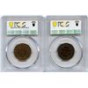 Image 2 : 1859 & 1899 Victoria One Cents - PCGS Graded Lot of 2