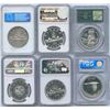 Image 2 : Lot of 6 Graded Silver Dollars