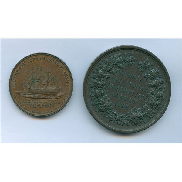 Lot of 2 British Medals in Bronze.