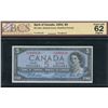 Image 1 : Bank of Canada $5, 1954 - Changeover Prefix
