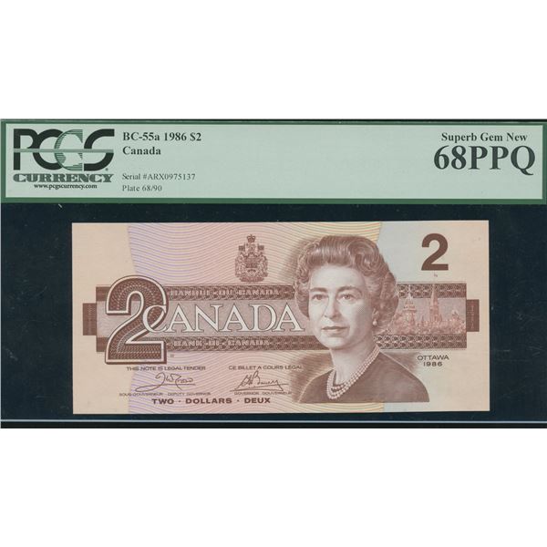 Bank of Canada $2, 1986 - ARX