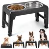 Image 1 : NEW WEENKILLY ELEVATED HEIGHT ADJUSTABLE PET BOWLS