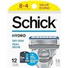 PACK OF 12 SCHICK HYDRO 5 BLADE CARTRIDGES