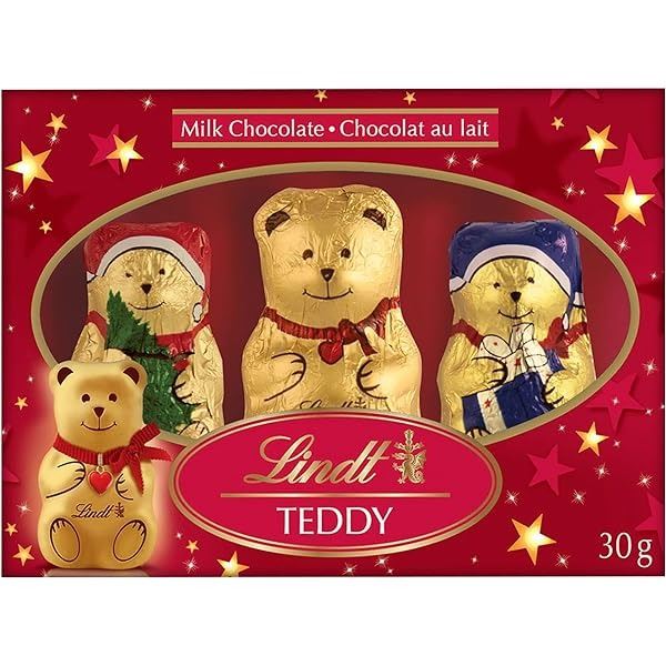 NEW 4 BOXES OF LINDT TEDDY AND FRIENDS MILK