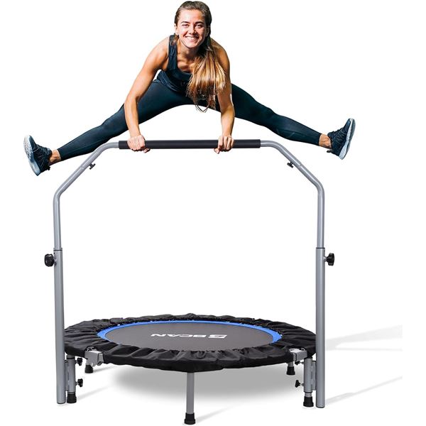 NEW BCAN 40 INCH FOLDABLE BLACK MINI TRAMPOLINE