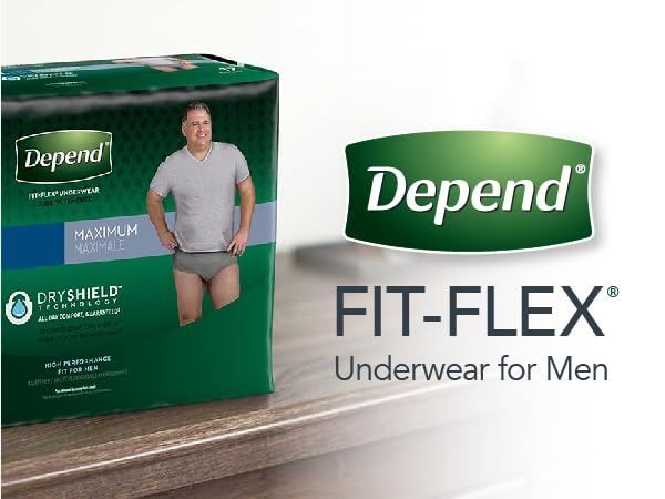 Depends Size Large PACK OF 40 MENS DEPENDS SIZE LARGE