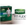 PACK OF 40 MENS DEPENDS SIZE LARGE