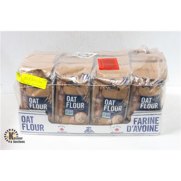 NEW CASE WITH 12 BAGS OF QUAKER OAT FLOUR