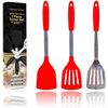 Image 1 : NEW CULINARY COUTURE 3 PIECE RED SILICONE SPATULA