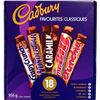 Image 1 : NEW CADBURY FAVORITE 18 FULL SIZE CHOCOLATE BARS