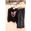 Kids Hoodie (Large) and Wrangler Q-baby Jeans (12 Reg)