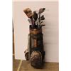 Image 1 : *Vintage Golf Bag w/Clubs & Drivers & Putters (assorted brand names - right handed)