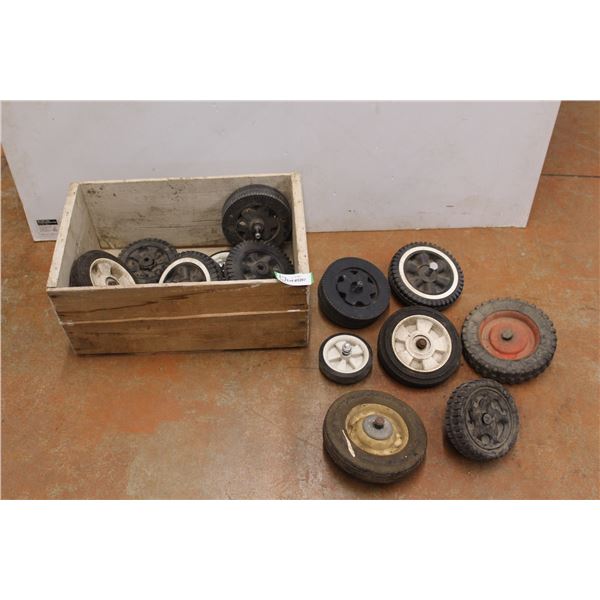 *Assorted Wheels with Wooden Crate