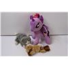 Image 4 : Variety of Stuffed Toys Including My Little Pony, Doll