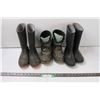 Image 1 : (2) Pairs of Rubber Boots, (1) Pair of Winter Boots