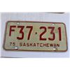 Image 2 : Pair of Saskatchewan 1975 License Plates