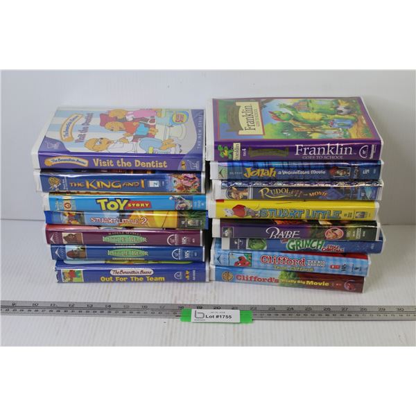 (15) Children's VHS Movies