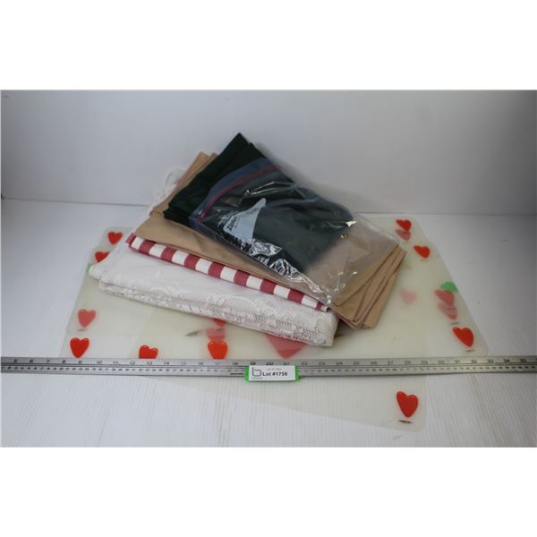 Variety of Tablecloths, Cutting Board