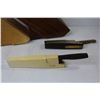 Image 5 : (2) Knife Blocks, (2) Knife Sharpeners, Variety of Knives