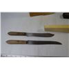 Image 6 : (2) Knife Blocks, (2) Knife Sharpeners, Variety of Knives