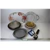 Image 1 : Bakeware, Plastic Serving Dishes, Variety of Bowls, Kitchen Utensils